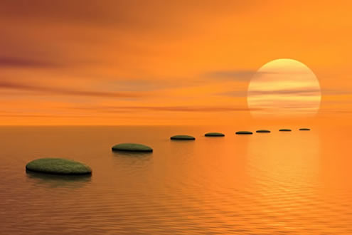 Sonnenuntergang im Meer